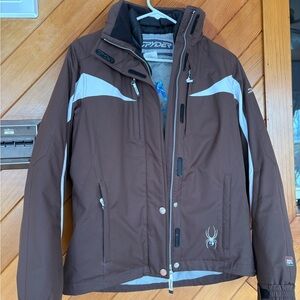 Spyder Brown Jacket with Black Accents